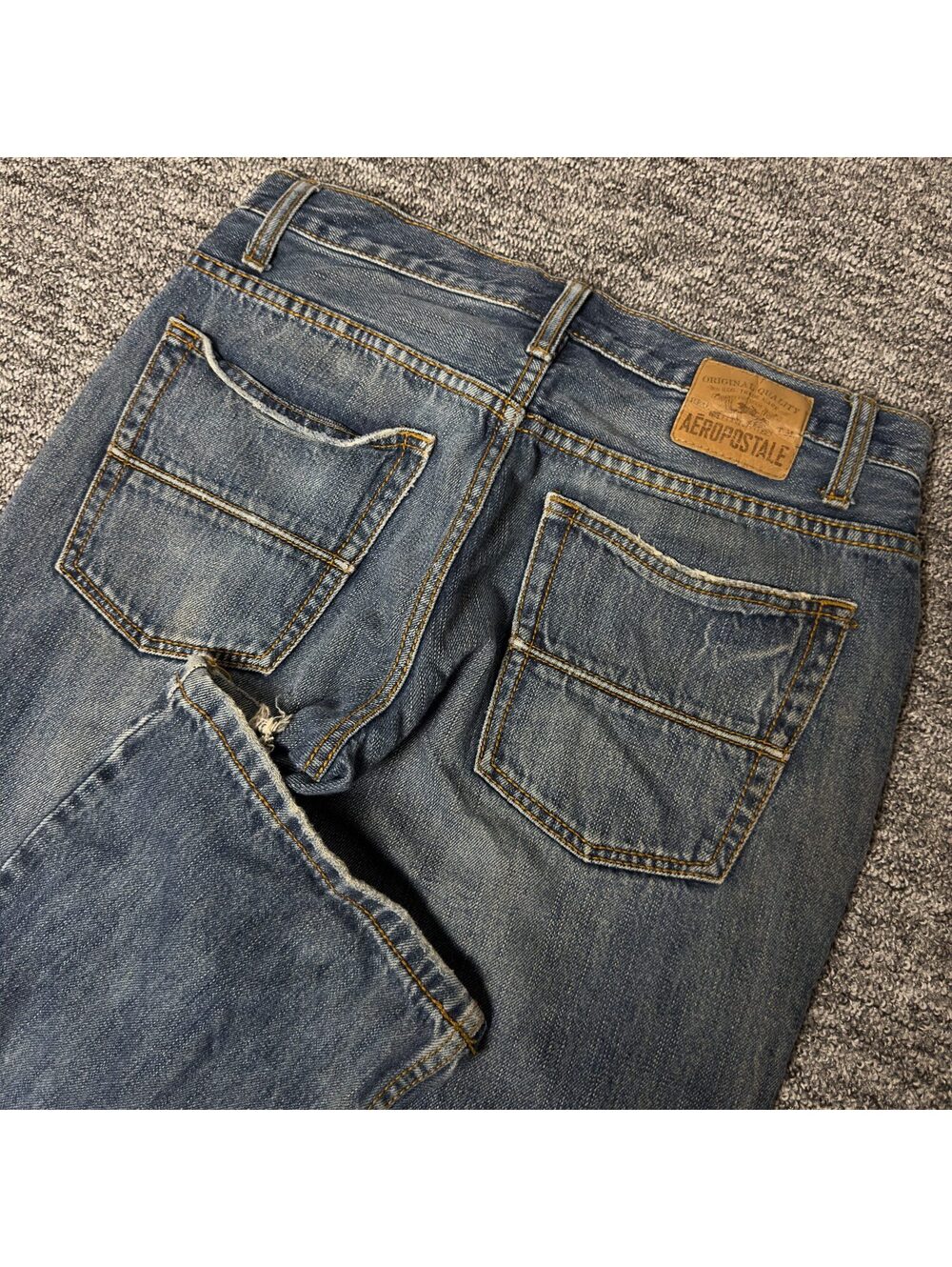 Y2K Aeropostale Benton Bootcut Jeans Mens 30x30 Frayed